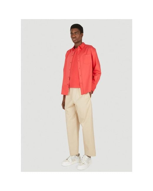 Meta Campania Collective Red Casual Shirts for men