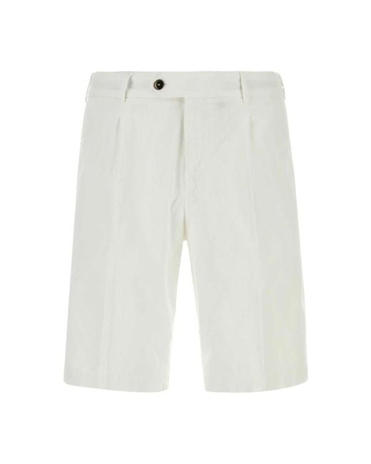 PT Torino White Casual Shorts for men