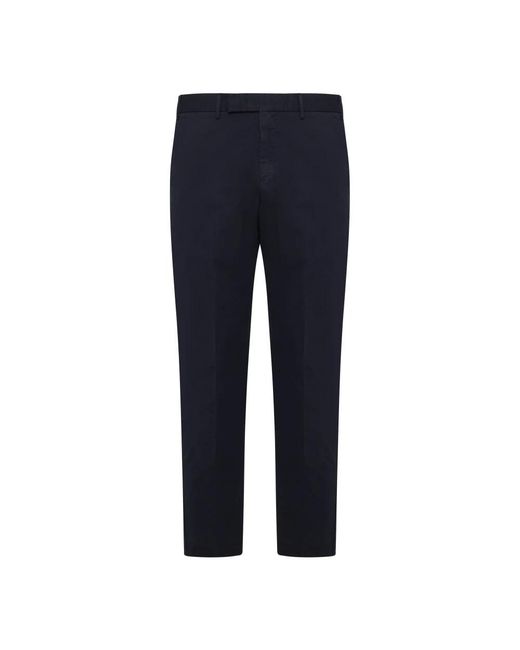PT Torino Blue Slim-Fit Trousers for men