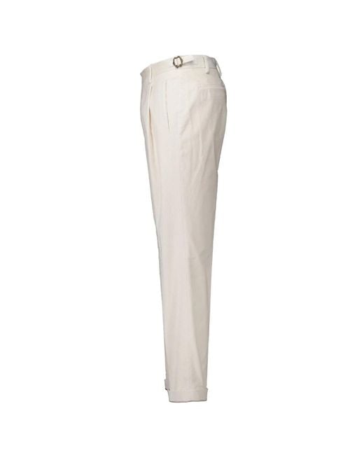 BERWICK  1707 Straight Trousers in het White voor heren