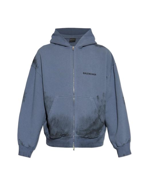 Balenciaga Hoodies & Sweatvesten ,Blauw ,Katoen Sweatshirts & Hoodies in het Blue voor heren