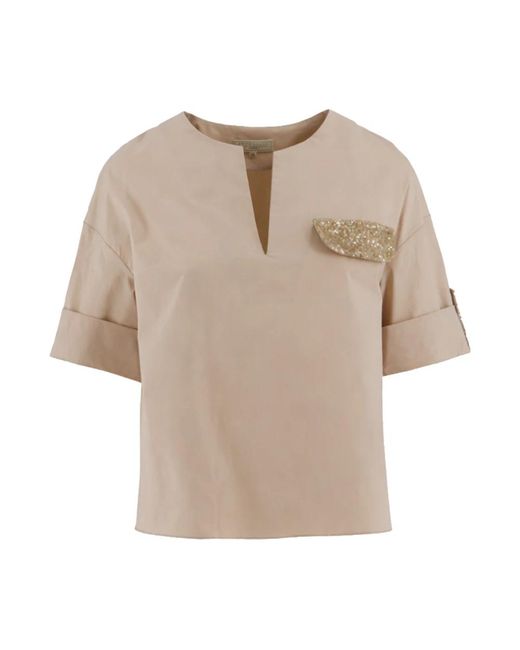 Antonelli Beatrice Blouse in het Natural