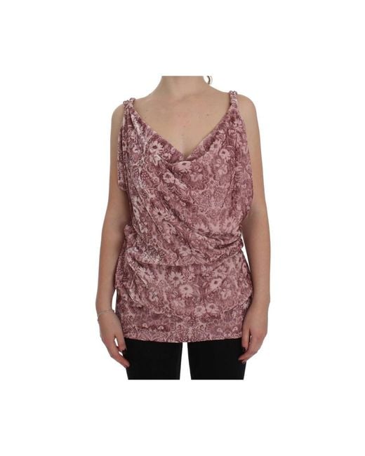 Exte Red Sleeveless Tops