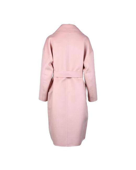 Belted Coats Fabiana Filippi de color Pink
