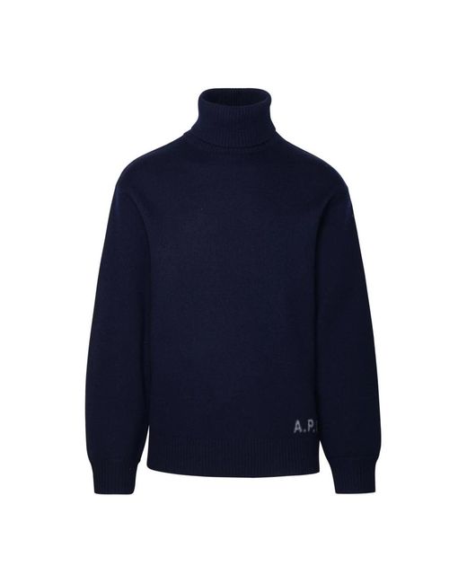 Turtlenecks A.P.C. de hombre de color Blue