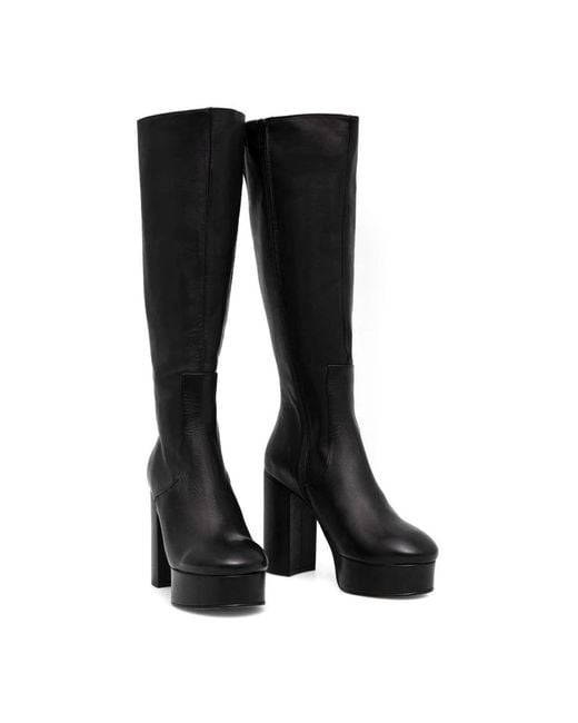 Alohas Black Heeled Boots