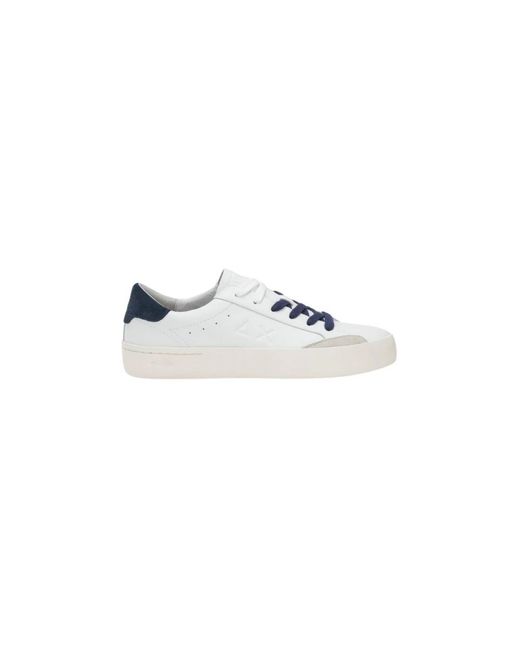 Sun 68 White Sneakers for men