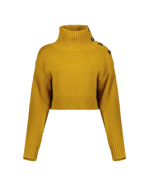 Yves Salomon Yellow Turtlenecks