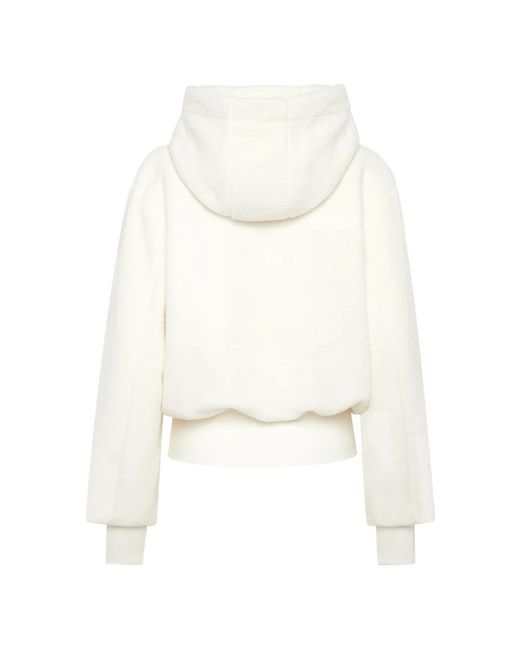 Philipp Plein White Hooded Sweatjacket