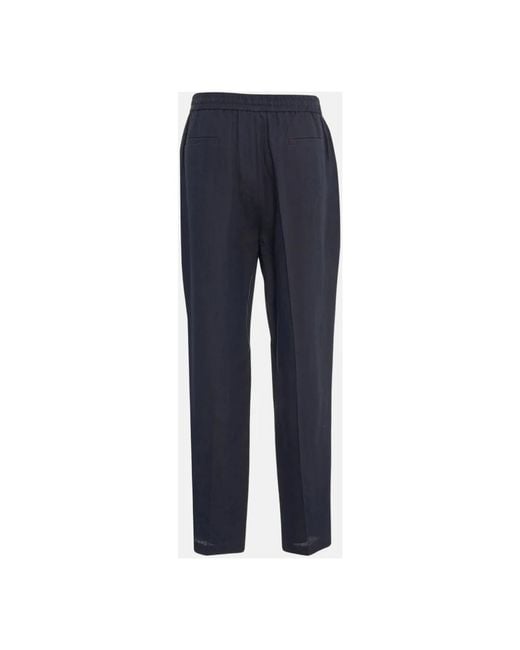 Amaranto Blue Slim-Fit Trousers for men
