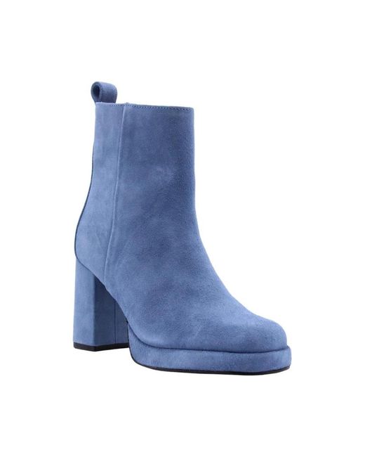 Bronx Blue Heeled Boots
