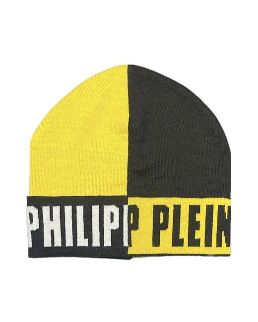 Philipp Plein Yellow Beanies for men