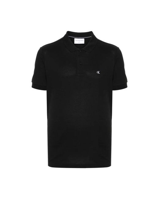Calvin Klein Black Polo Shirts for men