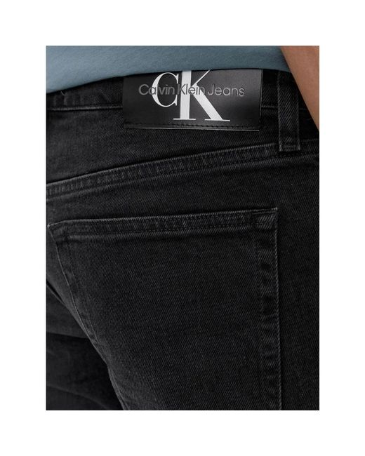 Calvin Klein Schwarze slim jeans in Blue für Herren