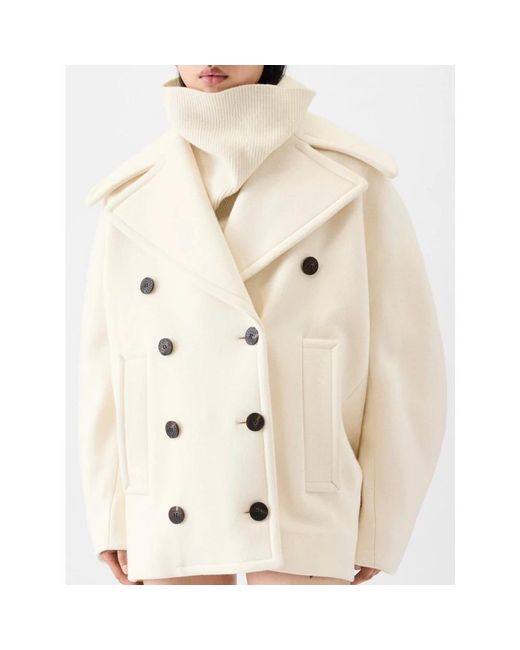 Jacquemus Natural Double-Breasted Coats