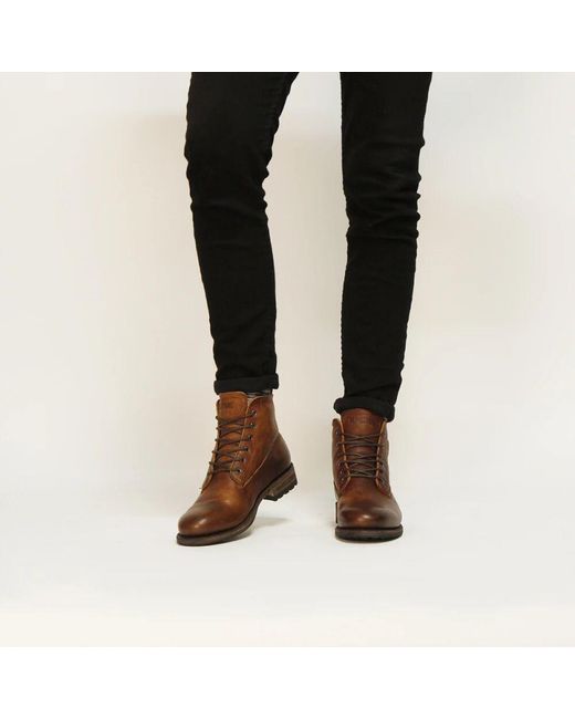 Blackstone Hohe Schnürstiefel in Brown für Herren