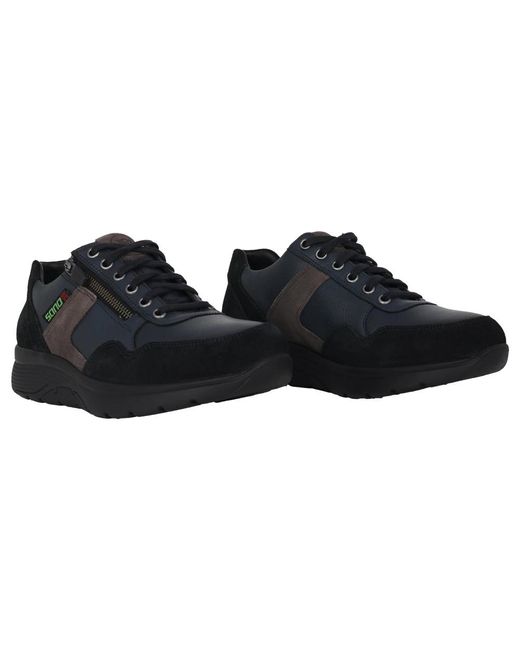 Mephisto Blaue Rollende Gehende Sneaker in Black für Herren