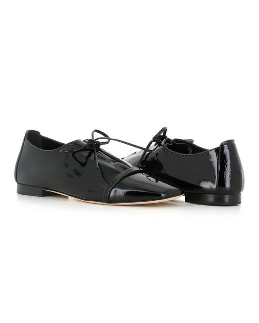 Malone Souliers Black Laced Shoes