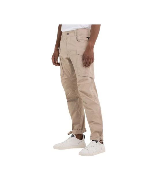 Replay Natural Slim-Fit Trousers for men