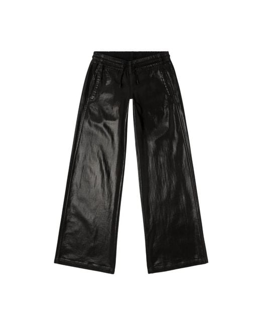 DIESEL Black Wide Trousers