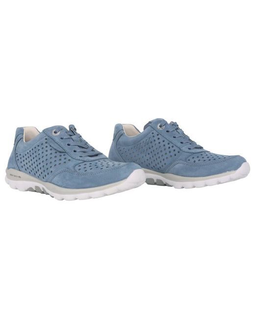 Gabor Blue Blaue Rollende Wanderschuhe Für Frauen