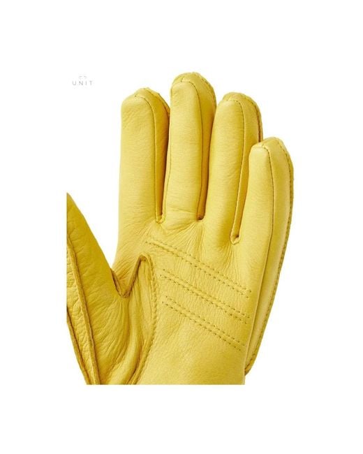 Hestra Yellow Gloves for men