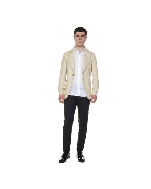 Franzese Collection Leather Jackets in het Gray voor heren