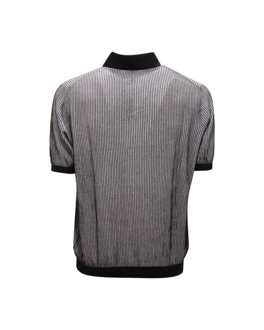 Ballantyne Tops ,Zwart ,Polo Neck Pullover- Shirt in het Gray voor heren