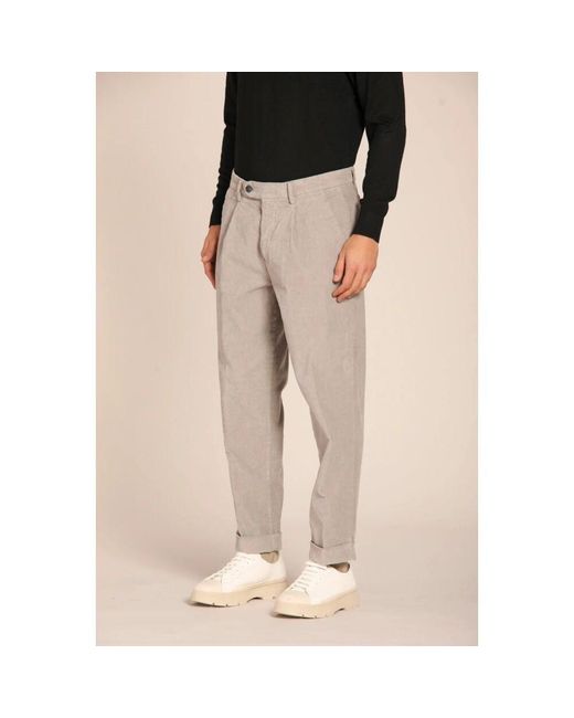 Mason's Samt gestreifte relaxte passform chino hose in Black für Herren