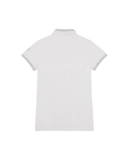 Colmar Tops ,Wit ,Katoen Polo Shirt Met Lurex in het White