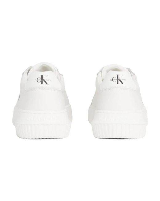 Calvin Klein White Weiße chunky sneakers für frauen