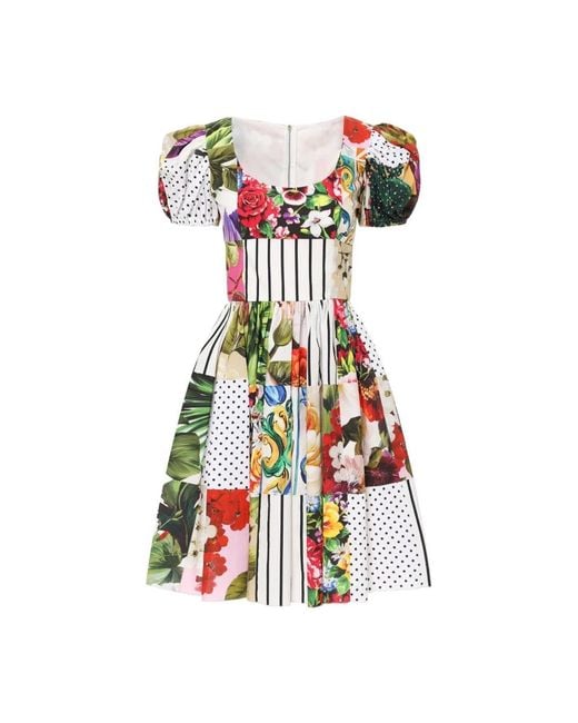 Dolce & Gabbana White Short Dresses
