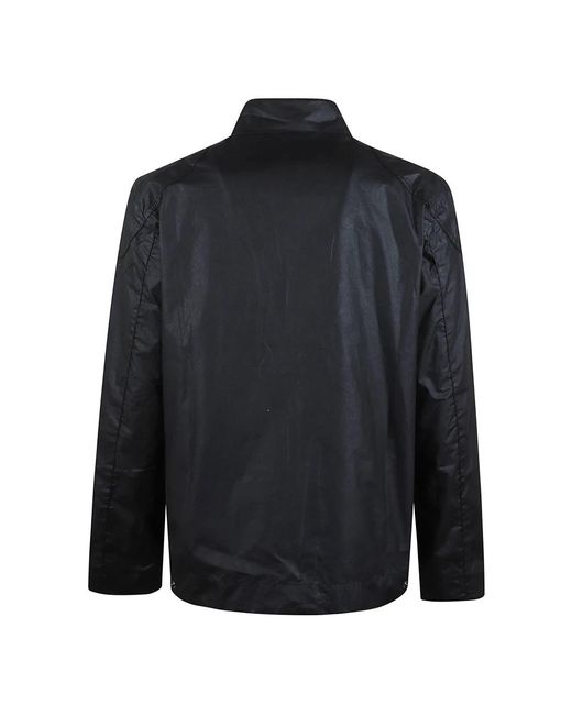 Barbour Jassen ,Zwart ,Katoen Zwarte Gewaxte Katoenen Jas in het Black voor heren