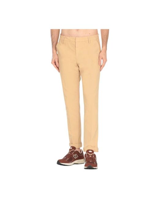 Dondup Blaue Lässige Baumwollhose in Natural für Herren