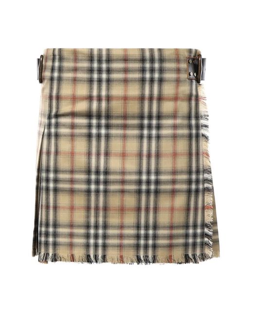Burberry Korte Rok in het Natural