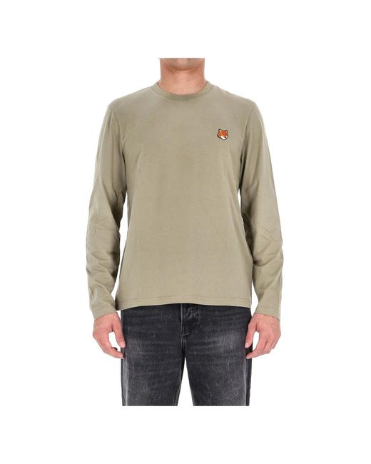 Maison Kitsuné Natural Long Sleeve Tops for men