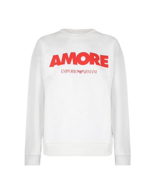 Emporio Armani White Sweatshirts for men