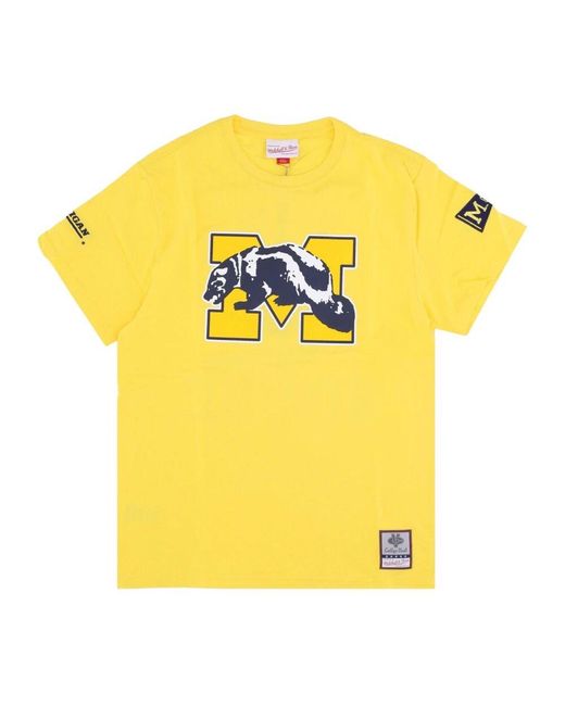 Mitchell & Ness Yellow T-Shirts for men
