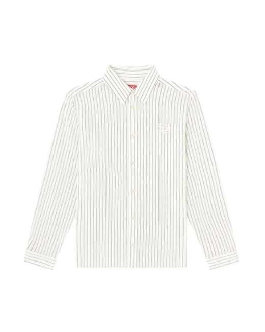 DIESEL White Casual Shirts for men