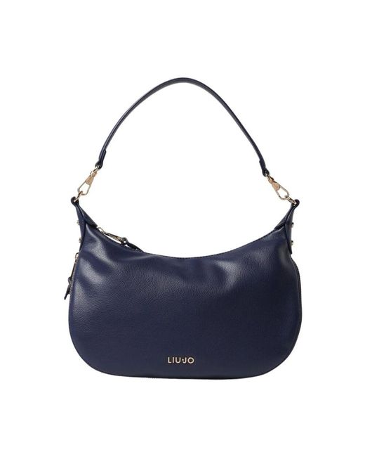 Liu Jo Blue Kamel Leder Schultertasche