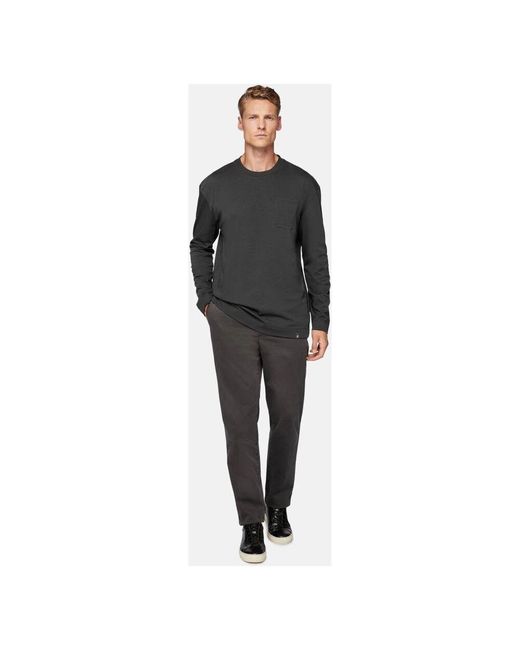 Boggi Stretch-Baumwoll-Gabardine-Hose in Gray für Herren