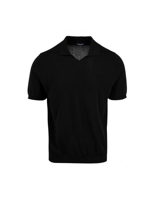 Drumohr Black Polo Shirts for men
