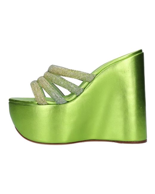 Casadei Green Wedges