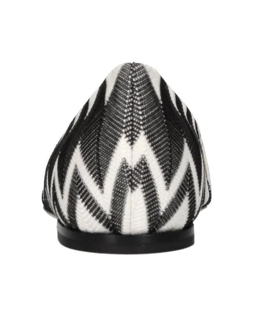 Missoni Iris Ballet Flat in het Black