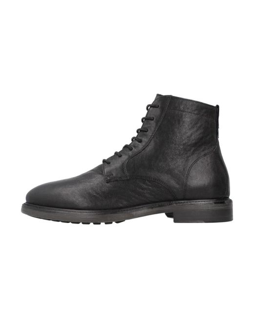 Geox Stylische lace-up boots für männer in Black für Herren
