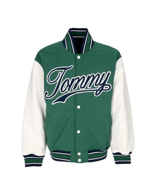 Tommy Hilfiger Green Bomber Jackets for men