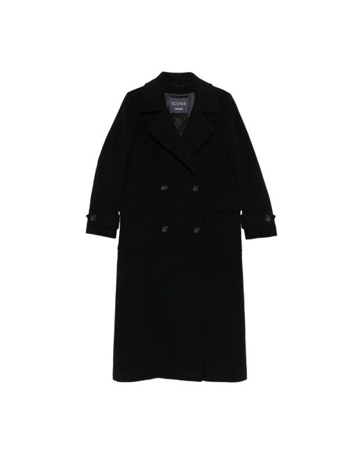 Cinzia Rocca Double-Breasted Coats in het Black