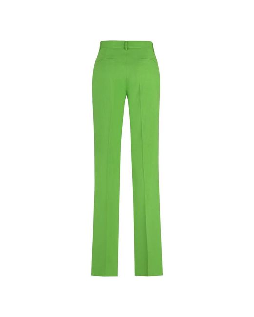 MSGM Green Wide Trousers