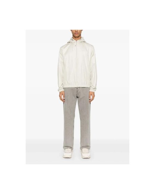 Moncler Gray Light Jackets for men