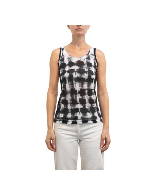 Pierantoniogaspari Blue Sleeveless Tops